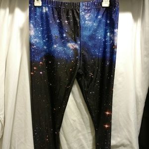 NWOT Galaxy print leggings